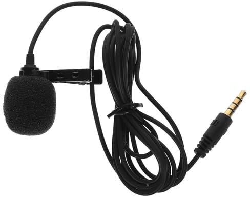 Cabilock Professionelles Omnidirektionales Ansteckmikrofon mit Kabel Rauscharmes Kondensatormikrofon für Podcast Online unterricht und Vlog Kompatibel mit Smartphone PC Kamera