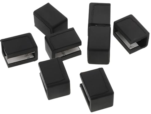 Toyvian Protectores de Esquinas para Cajones de Silicona Negra 8 Unidades Tipo L y F Anticolisión para Bebés Protección Segura para Muebles y Tiradores en Hogar Guardería y Escuela