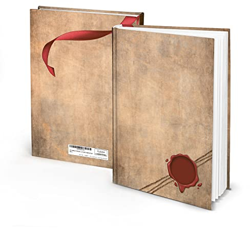 Logbuch-Verlag XXL Notizbuch A4 vintage blanko Buch leer Tagebuch Familienchronik Nostalgie natur rot