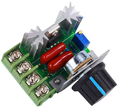 FTVOGUE 2000W AC Motor Drehzahlregler 50-220V 25A Einstellbarer Spannungsregler Elektronischer Dimmer-Thermostat