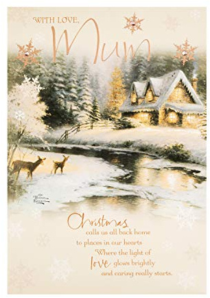 Hallmark Weihnachtskarte für Mama – Thomas Kinkade Design