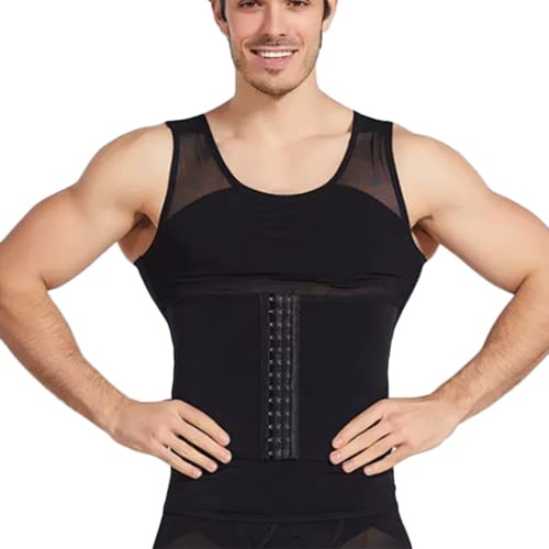 Miederbody Shapewear figurformare för män magkontroll undertröja topp midjeformare