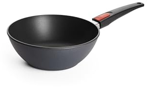 Woll Diamond Lite Wok- und Rührpfanne - Induktiv -, Ø 24 cm, 9 cm hoch - Geeignet für alle Herdarten, Aluminiumguss, Antihaft-Versiegelung, backofenfest, anthrazit