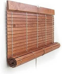 Persiana Alicantina A Medida de Madera Color Cerezo Barnizado | Freno y Polea Metálicos | PERTONI TENDE (Ancho 150cm x 150cm Largo)