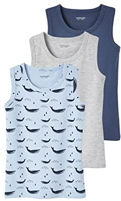 VERTBAUDET 3er Pack Jungen Tank Top Wale, mehrfarbig, 12 Jahre