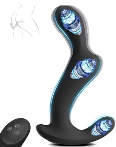 YcsLust Analplug mit Vibration Prostata Stimulator Analvibrator für Männer 10 Modi Analdildo Vibratorenset Sexspielzeug für Männer mit Penisring Solo Toyset Sextoy für Analsex P Punkt