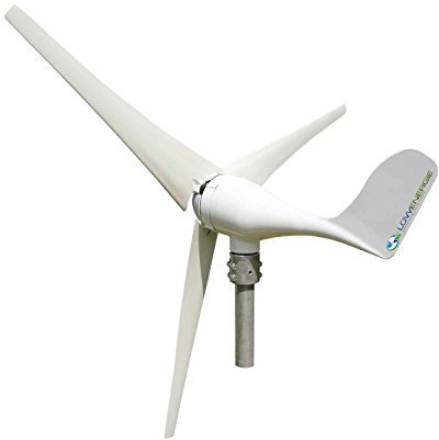 LOWENERGY Wind Turbine Generator Kit with Mast and High Wind Controller 500W 24V – Reliable Off-Grid Power for Boats, Caravans, Cabins and Remote Applications