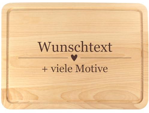 Papa Brettchen mit Gravur – Name + Motiv – 30x20 cm groß, personalisiertes Brotzeitbrettchen zum Vatertag, Geburtstag, Holz Schneidebrett als Geschenkidee für den besten Vater