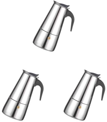 NeaxgeandX 3 set Percolator Cup Breakfast Accessories Smooth Surface Coffee Supplies Compact Size Rustproof Filtering Kettle 6 Kettles/300ML