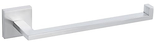 Mooche Porte-Serviettes Branche Carrée Longeur Longeur 25 CM, Barres Porte-Serviettes Support Mural, en Acier Inoxydable, Porte Serviette de Bain Antirouille et Durable, Brossée
