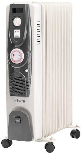 Iskra Elektroheizung Energiesparend, Standheizung, Ölradiator 2500 Watt