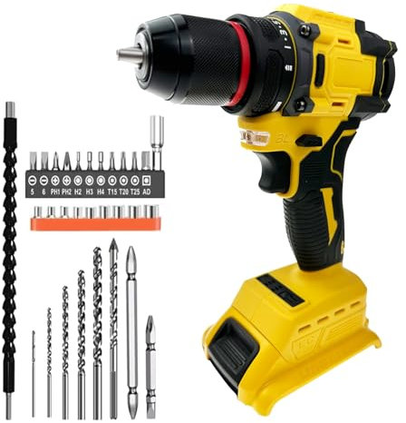 Llave de impacto inalámbrica de 6000 RPM con luz LED, llave de impacto de potencia, taladro eléctrico, velocidad variable, controlador de impactos de potencia