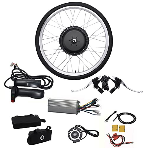 Kit de bicicleta eléctrico de 26 pulgadas para conversión de bicicleta eléctrica rueda delantera 36V 250W velocidad ajustable motor de conversión
