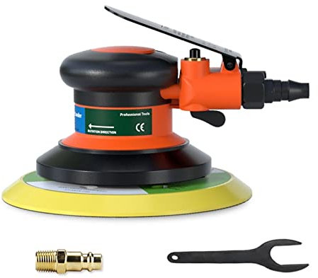 Lijadora de palma Orbital aleatoria de aire profesional, máquina pulidora/rectificadora, máquina excéntrica de 5MM, amoladora/lijadora Orbital de 125/150MM(6In Grinder)