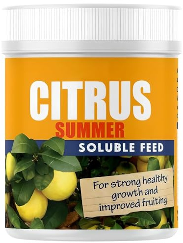 HOCHSTE® Summer Food for Citrus Trees, Provide Key Nutrients, High Nitrogen Content, Promote Leaf Growth & General Vigor, Discourages Premature Ripening and Leaf Discoloration