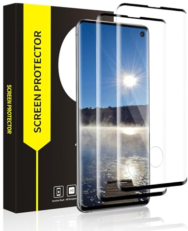 Carantee 2 Stück Schutzfolie für Panzerglas für Samsung Galaxy S10, 3D-Volle Bedeckung Kristallklar Hohe Klarheit Samsung S10 Folie, Ultra-Klar Bläschenfrei Hohe Auflösung S10 Displayschutzfolie