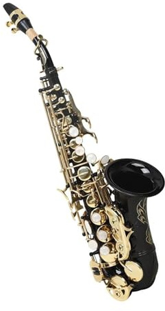 Saxophone für Musikliebhaber Black Gold Sopransaxophon B Dur Anfänger(Saxophone)
