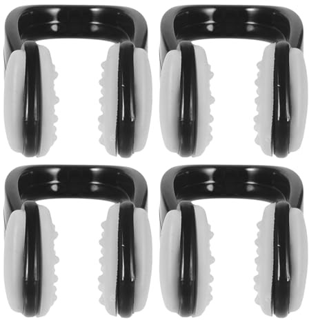 GARVALON 4 Tapones Nasales para Pinzas para La Nariz para Buceo Natación Adultos Impermeables De Silicona para Piscina Color Negro