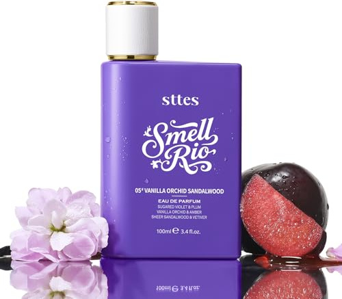 Sttes Smell Rio Perfume 05# (Vanilla Orchid Sandalwood) - Eau De Parfum, 100ml/3.4 fl.oz, Purple, Sugared Violet & Plum, Amber & Vetiver Notes