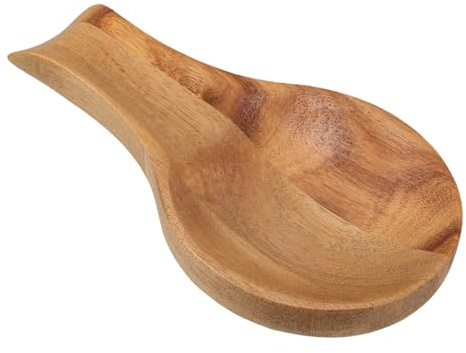 OSOLADY Repose-Cuillère Bois pour Comptoir Cuisine Surface Lisse pour Cuillères, Louche et Baguettes Usage Domestique