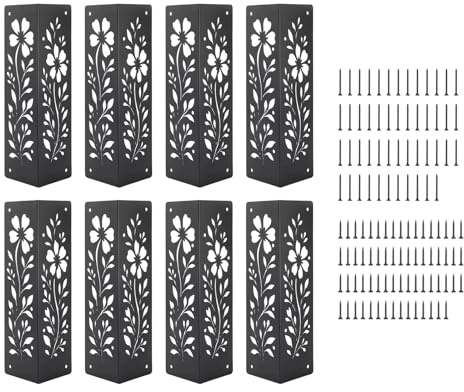 4 / 8Pcs Raised Bed Corner Brackets Metal Connector for Vegetable Decorative Flower Garden Bracket