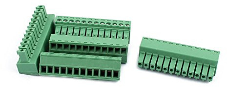Aexit 5Pcs 300V Elektronik & Foto KF2EDGK 3,5mm Pitch 12-Pin Leiterplatten Zubehör Schraubklemmen Anschluss