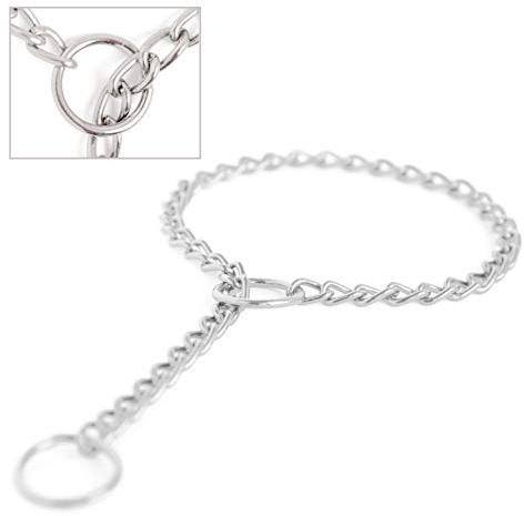 Mighty Paw Slip Collar - Stainless Steel - Weather Resistant - Tarnish Proof - Durable Chain Dog Choke Collars - No Pull Dogs Training - Strong and Premium - Metal Chain (30)