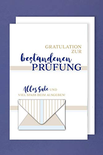 AvanCarte Prüfung Geldkarte Grußkarte Karte Bestanden Gratulation 16x11cm