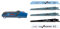Bosch Professional 2 608 000 495 Sierra de Bolsillo, Negro, Azul + - Hojas de Sierra Intercambiables (Set de 5 Piezas)