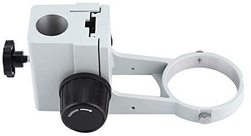 Soporte de microscopio estéreo Diámetro 76 mm Soporte de enfoque Marco de soporte de enfoque Accesorio de microscopio estéreo con apertura del cuerpo de la lente 76 mm 2.99 pulgadas