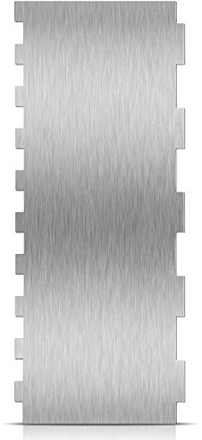 10 Inch Stainless Steel Cake Scraper Large Double Sided Patterned Edge Stripe Edge Smoother Scraper Cake Decorating Comb Cake Pastry Cutter for Home Kitchen Mousse Butter Cream Cake Decor