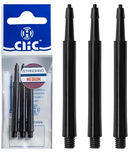 Harrows Shaft Clic Standard Medium (verschiedene Farben), Schwarz