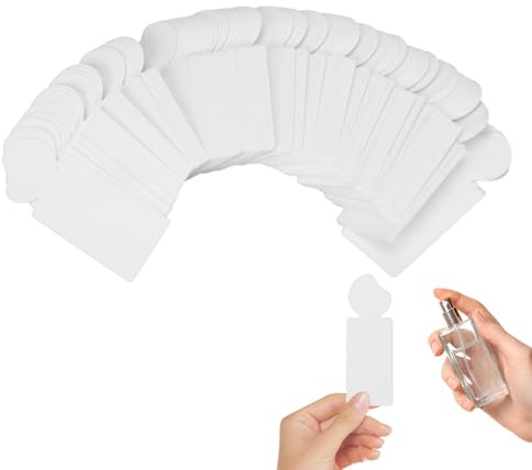 100 Pezzi Strisce di Prova Carta per Profumi, Strisce di Profumo Che Assorbono L'acqua Strisce Profumo per Aromaterapia Strisce Prova di Carta per Oli Essenziali di Profumo per Aromaterapia
