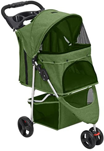 vidaXL Hundewagen Faltbar 80x46x98cm Oxford-Gewebe Hundebuggy Hundetrolley