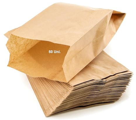 Bolsa Papel Kraft Márron Sin Asas 300x90x410mm - Bolsitas para pan, regalos, boda, joyeria