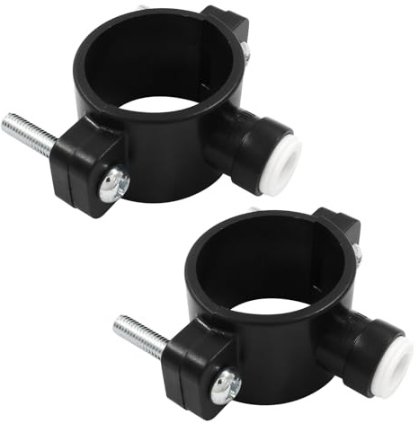 LifCratms 2Pcs Drain Saddle Valves, 3/8 Plastic Quick Connect