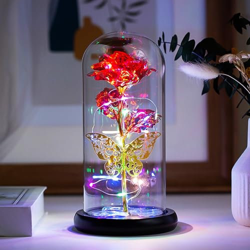 Lampada da scrivania verticale colorata rosa del metallo, bella decorazione per camera da letto e soggiorno, controllo dell'interruttore della luce notturna per la famiglia, gli amici e i bambini