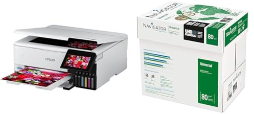 Epson EcoTank ET-8500 3-in-1 Tinten-Multifunktionsgerät & Navigator A4 UNIVERSAL; Druck- und Kopierpapier; A4; 5x500 Blatt; 80g (frustfreie Schutzverpackung)