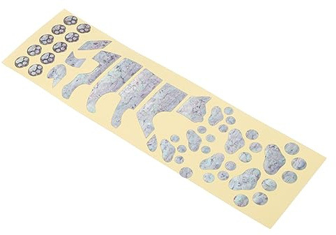 Kreative Fingerboard Aufkleber 1 Satz Pet für Gitarre und Instrumente | Selbstklebend mit Starker Haftung, Einfache Anwendung, Filigrane Muster für Präzise Optik