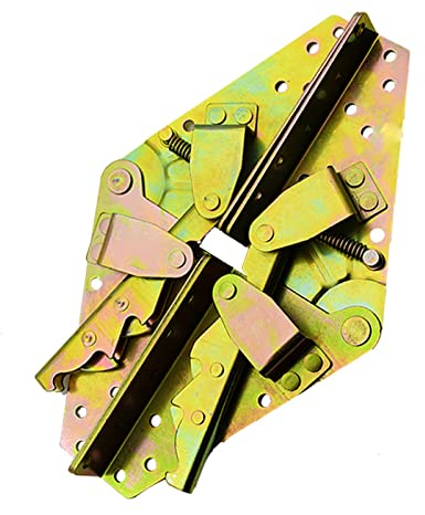 2 Klappbett-Lift-Up-Scharniere, 3-Positionen-Winkel-Sofa-Stützscharnier-Möbel-Hardware-Zubehör(Gold)