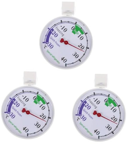 ABOOFAN Thermomètre Numérique Pour Réfrigérateur Et Congélateur Avec Capteur Haute Précision Indicateur De Température Fiable Facile À Installer Et Réutilisable 3 Pièces