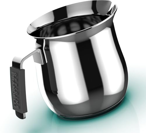 Lechera línea Dolcevita, tazas 2, 250 ml, acero inoxidable 18/10 de inducción, Officine Prandelli