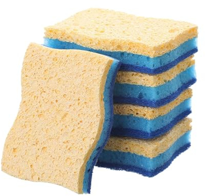 Spugna per stoviglie da cucina, spugna per stoviglie da cucina, spugna abrasiva anti-graffio, spugnette abrasive, resistenti, tamponi abrasivi, double face per pentole, padelle e ciotole