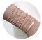 GUJOXILA 8pcs Rose Gold Bracelets for Women Ladies Rose Gold Plated Bracelet Set Adjustable Stack Layered Dainty Link Chain Bracelets for Girls