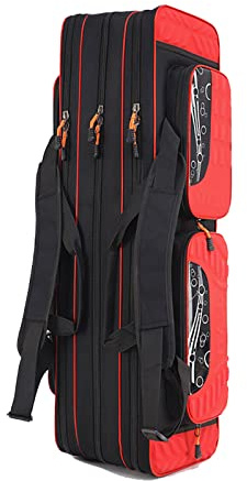Guoyoocc Angeltasche,Angelruten-Tasche,Angelkoffer wasserdichte Angelgerät-Tasche,multifunktional,große Kapazität Fischerei Werkzeug Aufbewahrungstasche,Angelruten-Aufbewahrungstasche,4 Größen