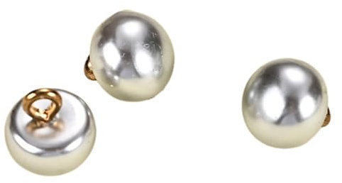 Wambere 10 Stück Knöpfe 10mm Halbkreisknöpfe Pilzknöpfe Hemdknöpfe Vintage Zierknöpfe Pulloverknöpfe Cheongsam-Knöpfe Mantelknöpfe Bastelknöpfe zum Aufnähen für DIY Kleidungsdekoration,Silber