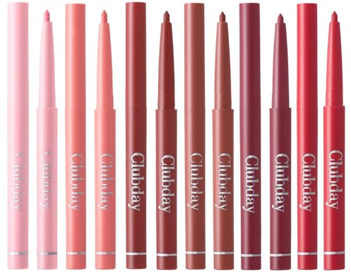 NIE PAN CHONG SHENG Matita per labbra opaca Matita per labbra rotante a gancio 6 set Penna per rossetto nudo Trucco