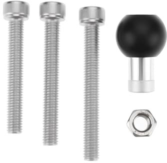 ECSiNG Kit de Montage pour Guidon de Moto avec Vis M8 Et Base Sphérique Compatible avec RAM Support de Téléphone Caméra d'action GPS