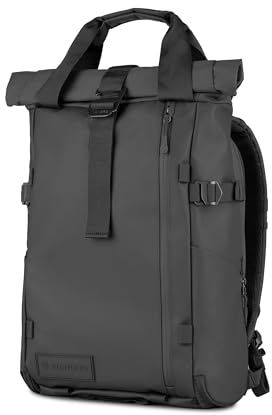 WANDRD Prvke V4 Weatherproof Travel Backpack and Camera - Daily Carry Bag, Quick Access & Expansion, Black, 21L