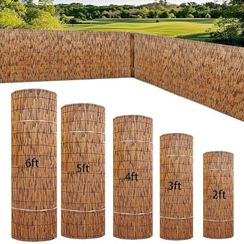 Recinto Di Canne Bambu Canniccio Bambu Per Esterno 60 70 80 90 100 110 120 130 140 150 160cm Altezza Recinzione In Canne Privacy Schermatura Decorativa Privacy Bamboo Da Esterno(H100xL100cm)